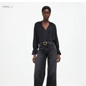 Madewell Black Wide Leg Women's Jeans